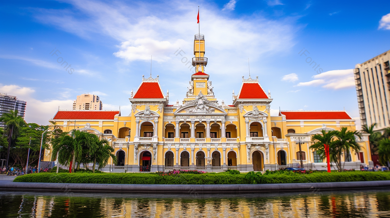旅游在一个富丽堂皇的城堡型宫殿,高清,摄影图,摄影图片,图片大全,摄影图免费下载